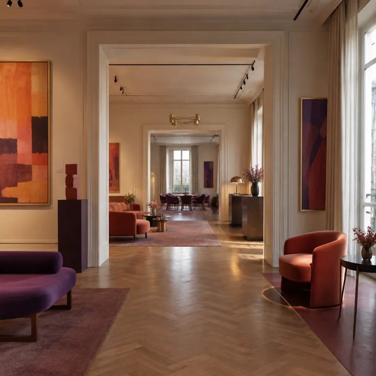 How many event spaces does Hotel Milano offer for refined art, fashion and design events ?